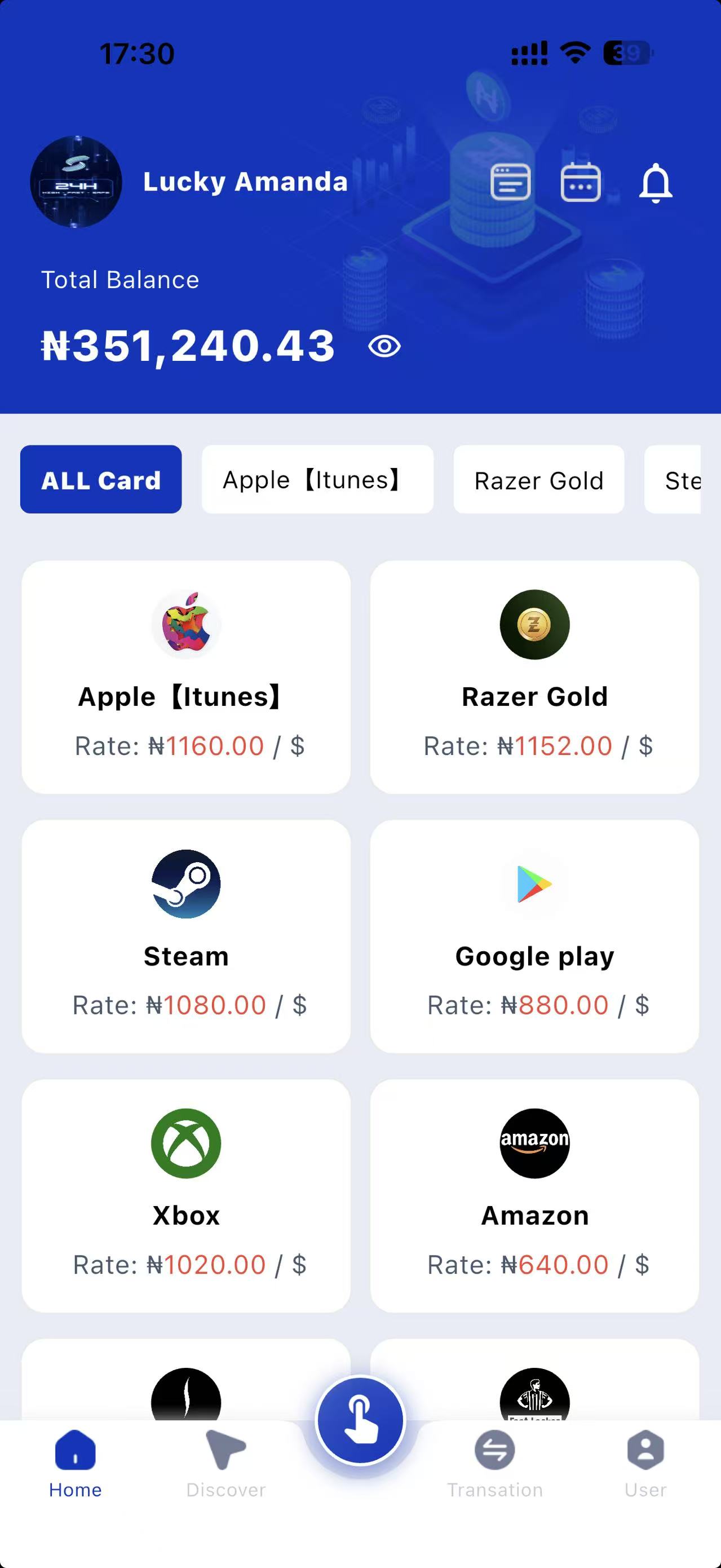 GiftCard4Naira App